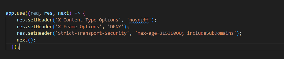 Use Security Headers